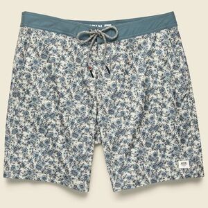 NWT Katin Posy Swim Trunk - Overcast Blue Floral